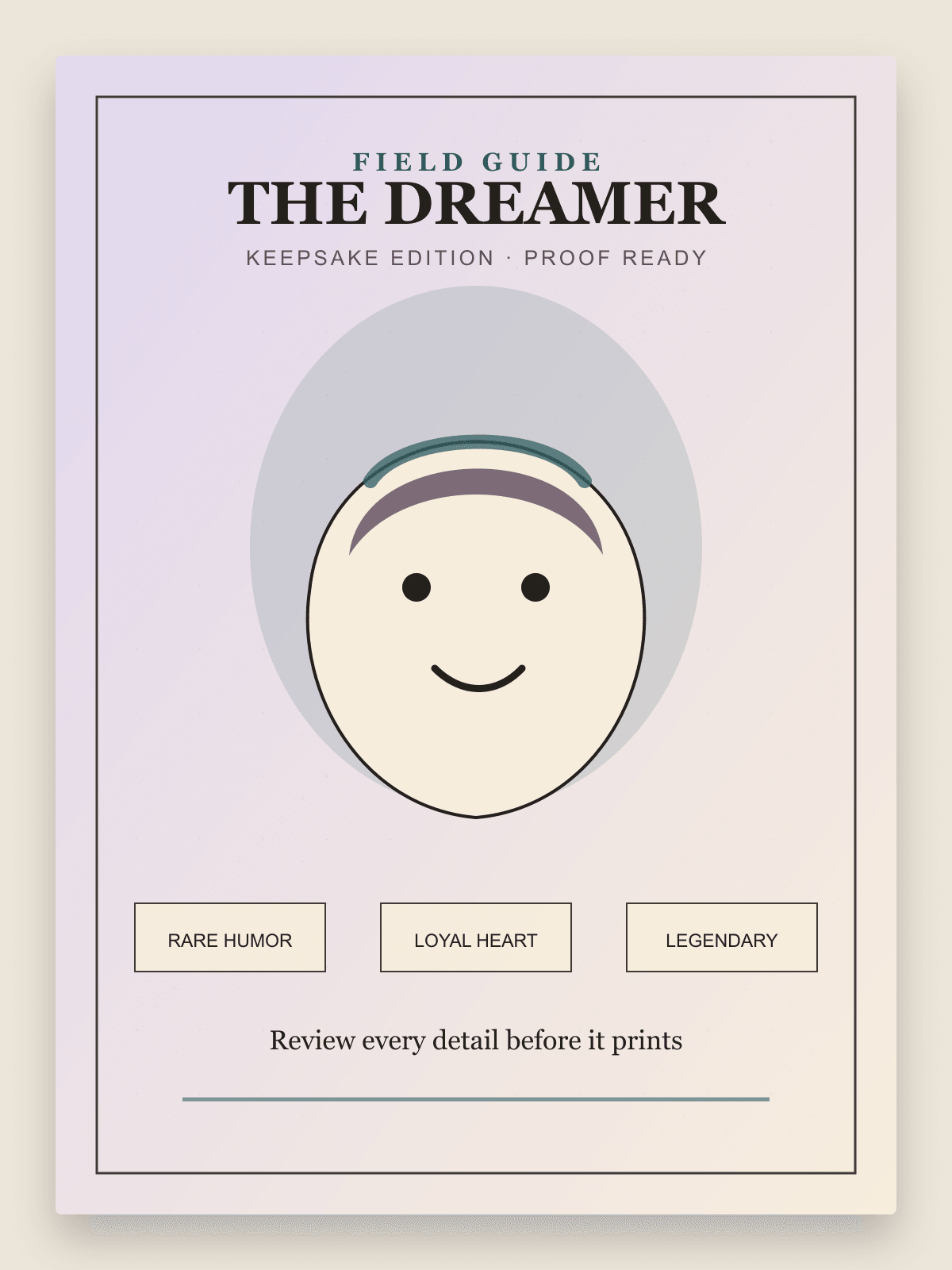 Poster proof example ready for customer review